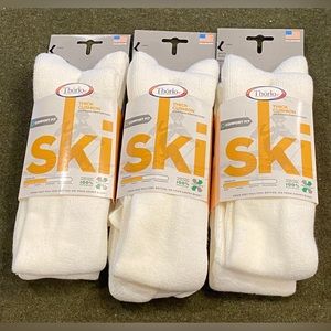 NEW-Thorlos Ski Socks, Large Unisex sizes Men’s 9-12.5, Women’s 10.5-13, White